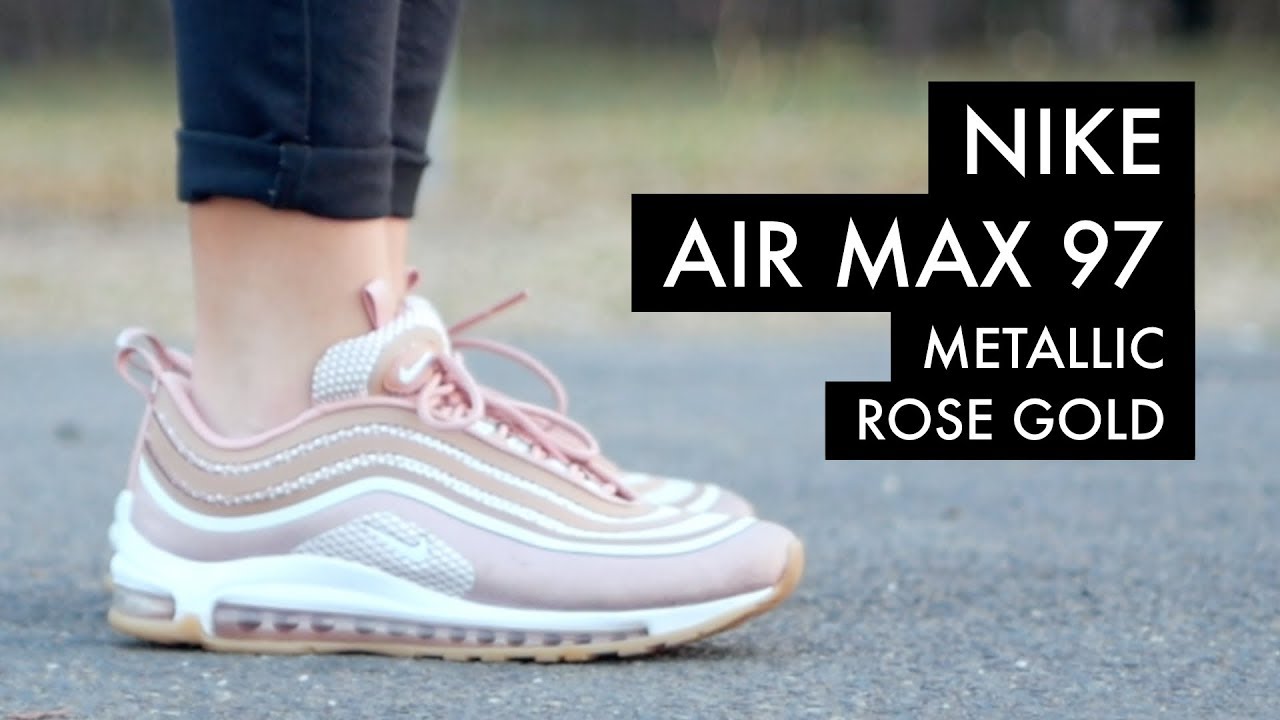 air max 97 barely rose on feet